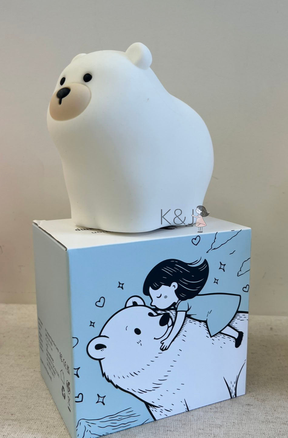 英國 K&amp;J 創意感應互動燈｜白熊｜一箱 60 個團購組