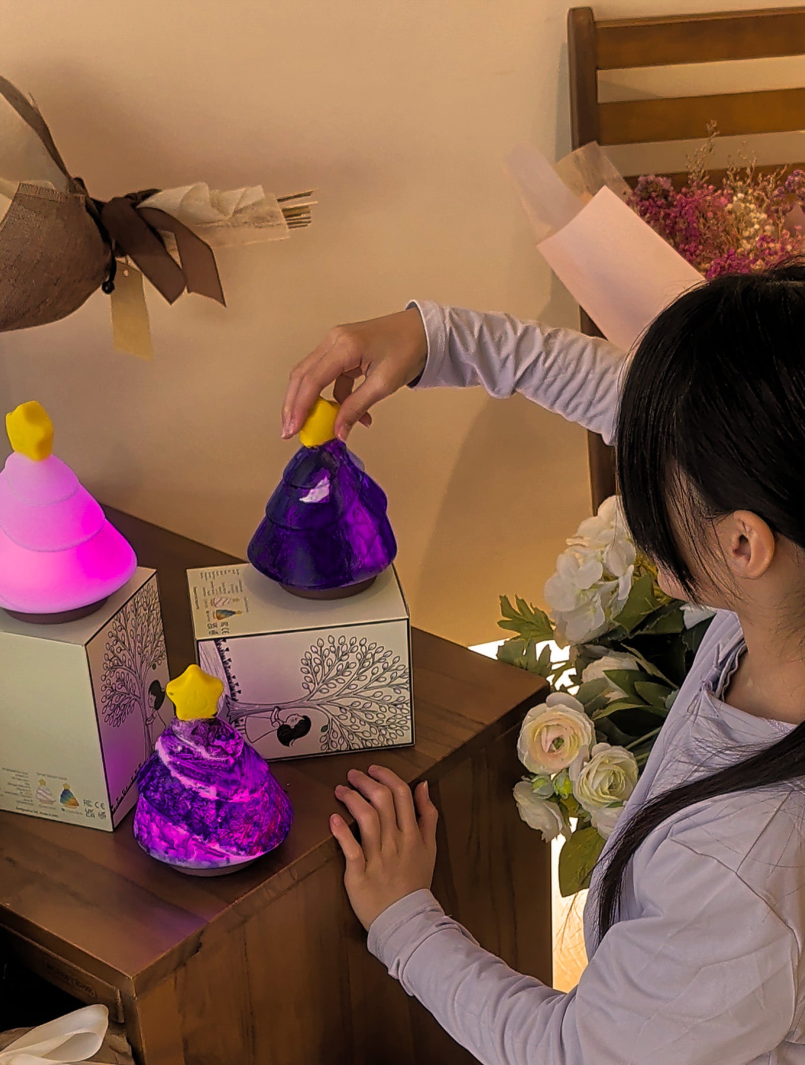 K&J 藝術小樹感應燈｜互動式藝術創作與教學用品